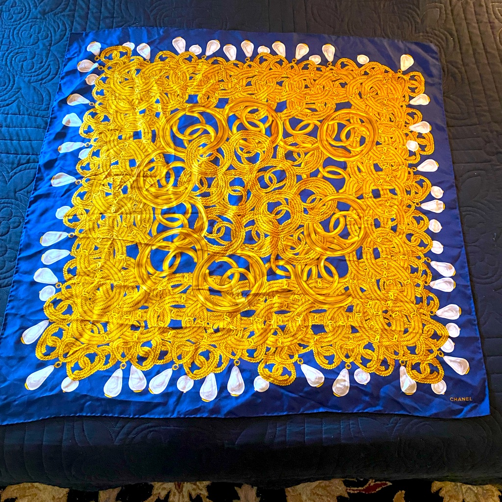Authentic Chanel Silk Scarf